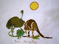 Cross stitch square for Makayla's quilt