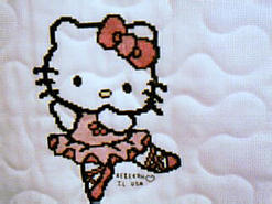 Cross stitch square for (QUILTED) Girl Theme E03's quilt