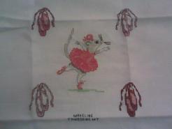 Cross stitch square for Grace's quilt