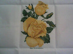 Cross stitch square for Evie U's quilt