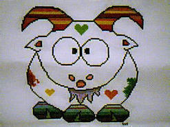 Cross stitch square for Heath S's quilt