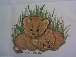 Cross stitch square for Samuel A's quilt