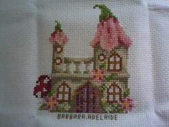 Cross stitch square for Rhi's quilt