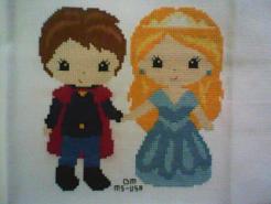 Cross stitch square for Alice's quilt
