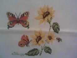 Cross stitch square for Holly's quilt