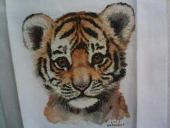 Cross stitch square for Realistic Animal/Wildlife Stitch-a-long's quilt