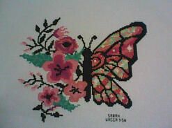 Cross stitch square for Grace B's quilt