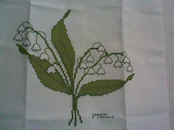 Cross stitch square for Ivani's quilt