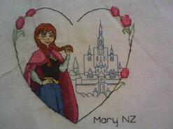 Cross stitch square for Alice's quilt