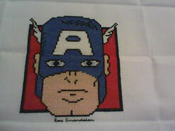 Cross stitch square for Elyjah's quilt