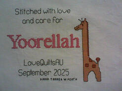 Cross stitch square for Yoorellah's quilt