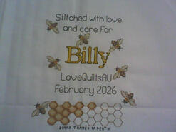 Cross stitch square for Billy's quilt