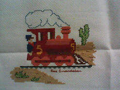 Cross stitch square for Lelahn's quilt