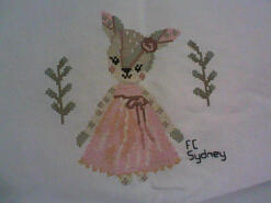 Cross stitch square for Grace's quilt