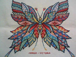Cross stitch square for Chelsea P's quilt