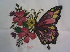 Cross stitch square for Chelsea P's quilt