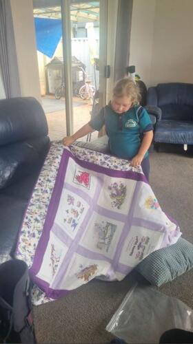 Photo of Sienna-Violets quilt