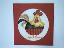 Card for (QUILTED) Chooks & Roosters E01