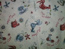 Fabric for (QUILTED) Chooks & Roosters E01