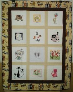 Photo of (QUILTED) Cats & Kittens E01s quilt