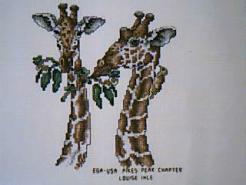 Cross stitch square for (QUILTED) Animals-Jungle Animals E01's quilt