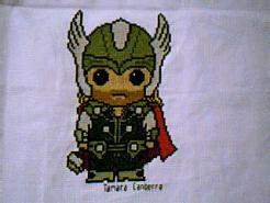 Cross stitch square for Ryder's quilt