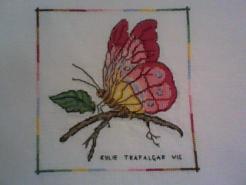 Cross stitch square for Asli's quilt