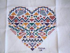 Cross stitch square for Gabrielle W's quilt