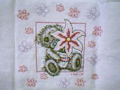 Cross stitch square for Christiana K's quilt