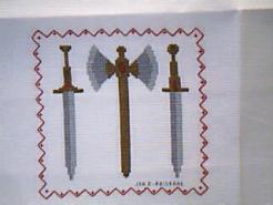 Cross stitch square for Reilly's quilt