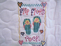 Cross stitch square for (QUILTED) Girl Theme E03's quilt