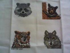 Cross stitch square for Cassian's quilt