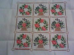 Cross stitch square for Nevaeh's quilt